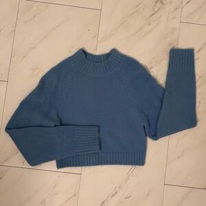 Urban Outfitters Blue Mock Neck Sweater
